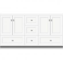 Strasser Woodenwork 25.751 - 60 X 18 X 34.5 Montlake Vanity Ogee Miter Sat White Db