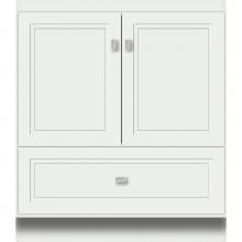 Strasser Woodenwork 27.772 - 30 X 18 X 34.5 Montlake Vanity Ogee Miter Powder Grey Std