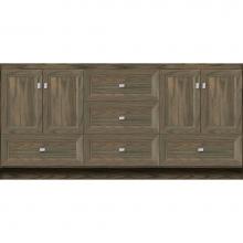 Strasser Woodenwork 31-764 - 72 X 18 X 34.5 Montlake Vanity Ogee Miter Dusky Oak Db