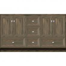 Strasser Woodenwork 31-740 - 60 X 21 X 34.5 Montlake Vanity Ogee Miter Dusky Oak Db