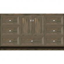 Strasser Woodenwork 31-711 - 60 X 18 X 34.5 Montlake Vanity Ogee Miter Dusky Oak Sb
