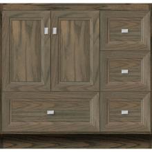 Strasser Woodenwork 31-549 - 36 X 18 X 34.5 Montlake Vanity Ogee Miter Dusky Oak Rh