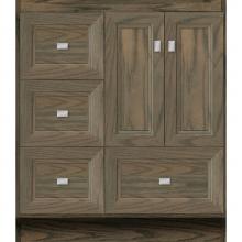 Strasser Woodenwork 31-455 - 30 X 21 X 34.5 Montlake Vanity Ogee Miter Dusky Oak Lh