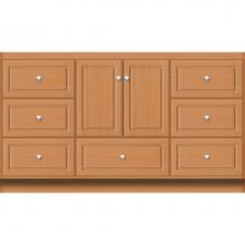 Strasser Woodenwork 21.084 - 60 X 21 X 34.5 Montlake Vanity Ultra Nat Oak Sb