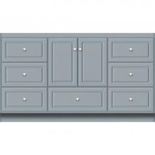 Strasser Woodenwork 21.518 - 60 X 21 X 34.5 Montlake Vanity Ultra Silver Oak Sb