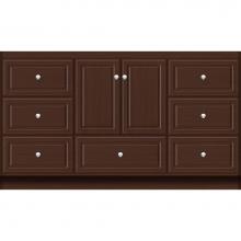 Strasser Woodenwork 26.852 - 60 X 21 X 34.5 Montlake Vanity Ultra Choc Oak Sb