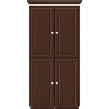 Strasser Woodenwork 11.470 - 24 X 18 X 48 Montlake Linen Upper Ultra Choc Oak