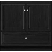 Strasser Woodenwork 27.124 - 36 X 18 X 34.5 Montlake Vanity Ultra Midnight Oak Std