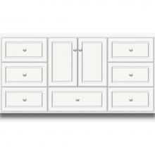 Strasser Woodenwork 21.087 - 60 X 21 X 34.5 Montlake Vanity Ultra Sat White Sb