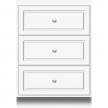 Strasser Woodenwork 21.324 - 24 X 18 X 34.5 Montlake Drawer Bank Ultra Sat White