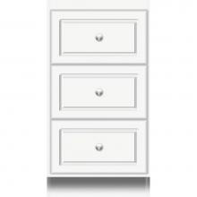 Strasser Woodenwork 21.349 - 18 X 18 X 34.5 Montlake Drawer Bank Ultra Sat White