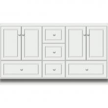 Strasser Woodenwork 27.586 - 60 X 21 X 34.5 Montlake Vanity Ultra Powder Grey Db