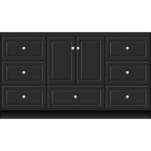 Strasser Woodenwork 21.090 - 60 X 21 X 34.5 Montlake Vanity Ultra Sat Black Sb