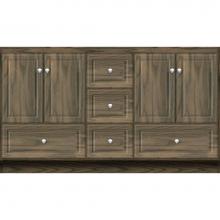 Strasser Woodenwork 31-746 - 60 X 21 X 34.5 Montlake Vanity Ultra Dusky Oak Db