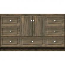 Strasser Woodenwork 31-717 - 60 X 18 X 34.5 Montlake Vanity Ultra Dusky Oak Sb