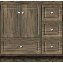 Strasser Woodenwork 31-558 - 36 X 18 X 34.5 Montlake Vanity Ultra Dusky Oak Rh