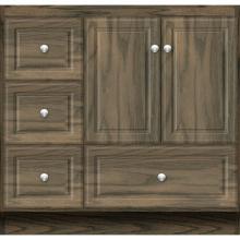 Strasser Woodenwork 31-557 - 36 X 18 X 34.5 Montlake Vanity Ultra Dusky Oak Lh