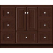 Strasser Woodenwork 22.116 - 42 X 18 X 34.5 Montlake Vanity Beaded Choc Cherry Sb