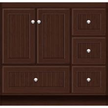 Strasser Woodenwork 22.117 - 36 X 21 X 34.5 Montlake Vanity Beaded Choc Cherry Rh