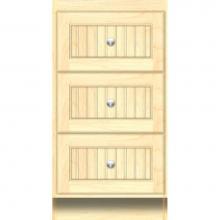Strasser Woodenwork 22.347 - 18 X 18 X 34.5 Montlake Drawer Bank Beaded Nat Maple