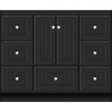 Strasser Woodenwork 22.955 - 42 X 18 X 34.5 Montlake Vanity Beaded Sat Black Sb