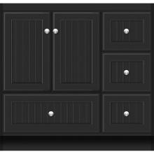 Strasser Woodenwork 22.958 - 36 X 18 X 34.5 Montlake Vanity Beaded Sat Black Rh