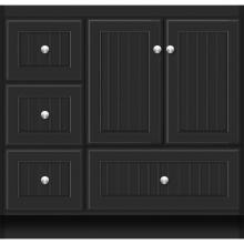 Strasser Woodenwork 22.959 - 36 X 18 X 34.5 Montlake Vanity Beaded Sat Black Lh