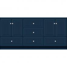 Strasser Woodenwork 57-881 - 72 X 18 X 34.5 Montlake Vanity Beaded Lapis Night Db