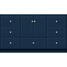 Strasser Woodenwork 57-722 - 60 X 18 X 34.5 Montlake Vanity Beaded Lapis Night Sb