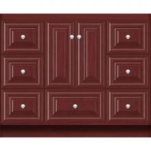 Strasser Woodenwork 24.152 - 42 X 21 X 34.5 Montlake Vanity Classic Miter Dk Cherry Sb