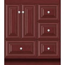 Strasser Woodenwork 24.222 - 30 X 21 X 34.5 Montlake Vanity Classic Miter Dk Cherry Rh