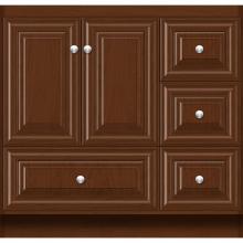 Strasser Woodenwork 26.713 - 36 X 18 X 34.5 Montlake Vanity Classic Miter Pecan Cherry Rh