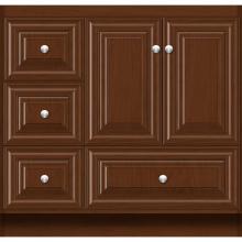 Strasser Woodenwork 26.714 - 36 X 21 X 34.5 Montlake Vanity Classic Miter Pecan Cherry Lh