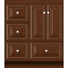 Strasser Woodenwork 26.718 - 30 X 21 X 34.5 Montlake Vanity Classic Miter Pecan Cherry Lh