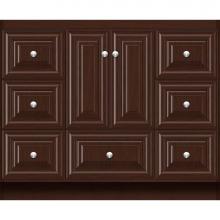 Strasser Woodenwork 24.108 - 42 X 21 X 34.5 Montlake Vanity Classic Miter Choc Cherry Sb