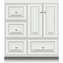 Strasser Woodenwork 27.695 - 30 X 18 X 34.5 Montlake Vanity Classic Miter Powder Grey Lh