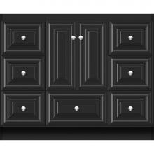 Strasser Woodenwork 24.955 - 42 X 18 X 34.5 Montlake Vanity Classic Miter Sat Black Sb