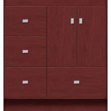 Strasser Woodenwork 15.223 - 30 X 21 X 32 Montlake Vanity Slab Dk Cherry Lh