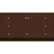 Strasser Woodenwork 16.776 - 60 X 18 X 32 Montlake Vanity Slab Choc Oak Sb