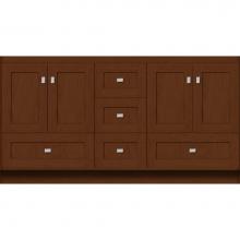 Strasser Woodenwork 16.468 - 60 X 18 X 32 Montlake Vanity Shaker Pecan Cherry Db