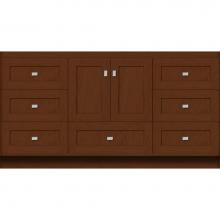 Strasser Woodenwork 16.463 - 60 X 21 X 32 Montlake Vanity Shaker Pecan Cherry Sb