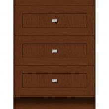 Strasser Woodenwork 16.487 - 24 X 21 X 32 Montlake Drawer Bank Shaker Pecan Cherry