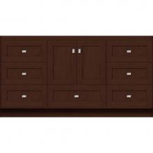 Strasser Woodenwork 13.282 - 60 X 18 X 32 Montlake Vanity Shaker Choc Cherry Sb