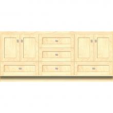 Strasser Woodenwork 15.499 - 72 X 18 X 32 Montlake Vanity Shaker Nat Maple Db