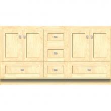 Strasser Woodenwork 13.112 - 60 X 18 X 32 Montlake Vanity Shaker Nat Maple Db