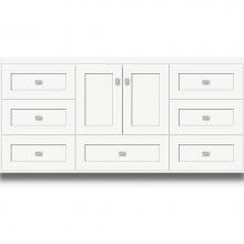 Strasser Woodenwork 13.251 - 60 X 21 X 32 Montlake Vanity Shaker Sat White Sb