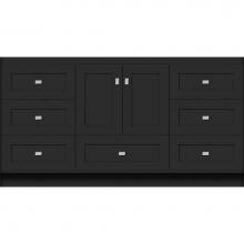 Strasser Woodenwork 13.255 - 60 X 21 X 32 Montlake Vanity Shaker Sat Black Sb