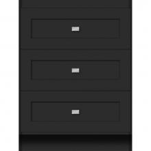 Strasser Woodenwork 13.970 - 24 X 21 X 32 Montlake Drawer Bank Shaker Sat Black