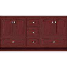 Strasser Woodenwork 16.091 - 60 X 18 X 32 Montlake Vanity Deco Miter Dk Cherry Db