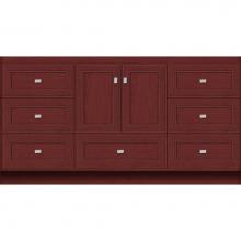 Strasser Woodenwork 16.208 - 60 X 21 X 32 Montlake Vanity Deco Miter Dk Cherry Sb